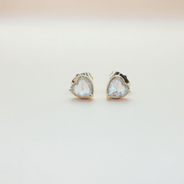 Aretes corazón zirconia - Image 2